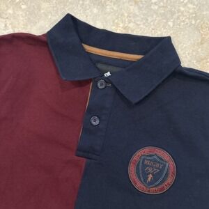 Ruckfield Rugby Shirt Men Large Red Blue Yellow Valor Honor Courage Loyalty 1977